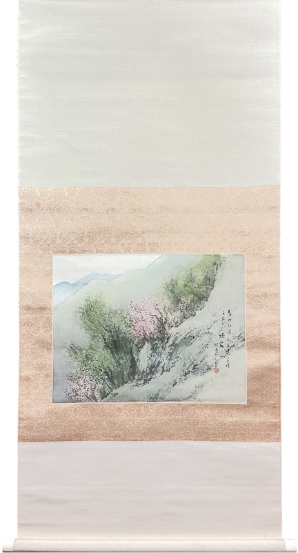 松林桂月 春景/掛け軸(Hanging scrolls) 絵画の買取 販売 鑑定/長良川画廊