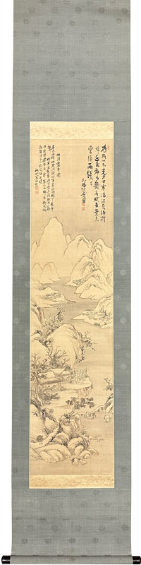 村瀬秋水 村瀬藤城 山水図/掛け軸(Hanging scrolls) 絵画の買取 販売