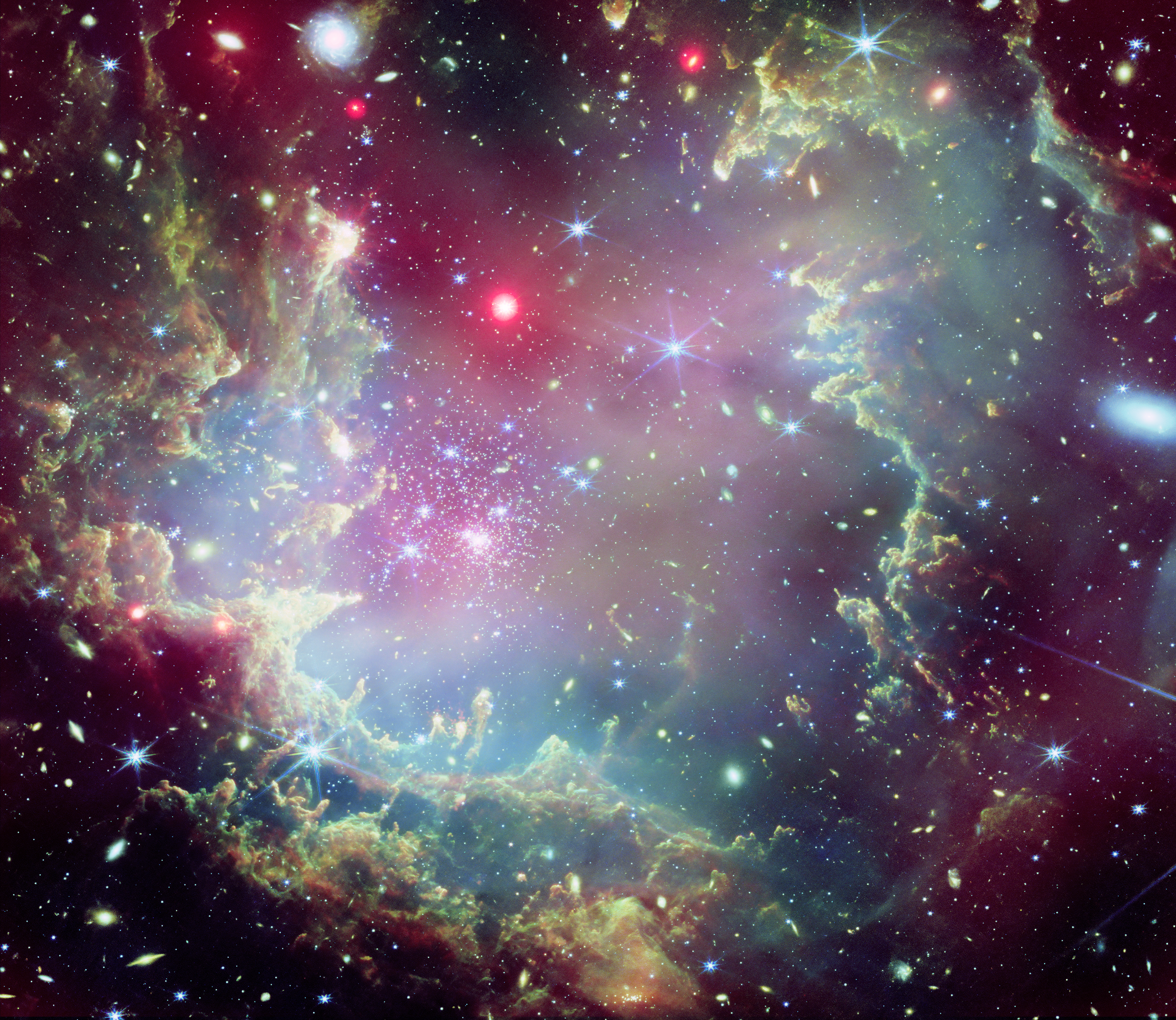 NASA Missions Spot Cosmic 'Wreath' Displaying Stellar Circle of