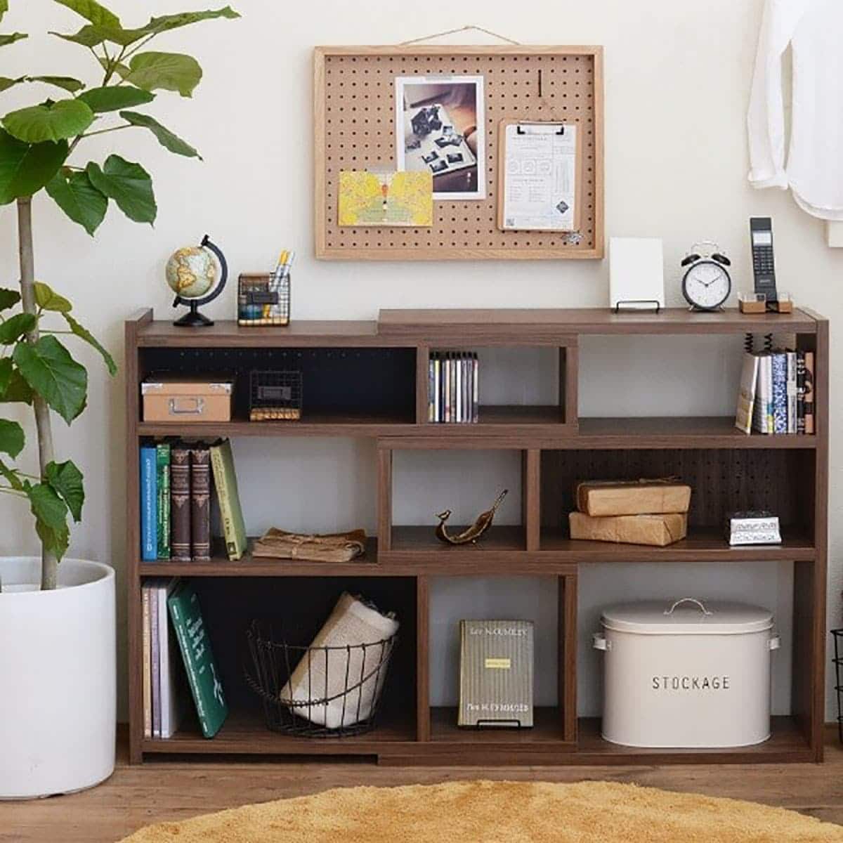 伸縮回転オープンラック (90×90cm BR) | ニトリネット【公式】 家具