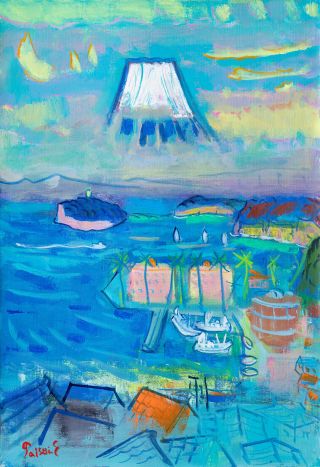 佐藤泰生【カフェテラス】肉筆画美術名鑑４８０万円 品川区出身の洋画家の企画展『佐藤泰生 エトランゼの美学』 東京都品川