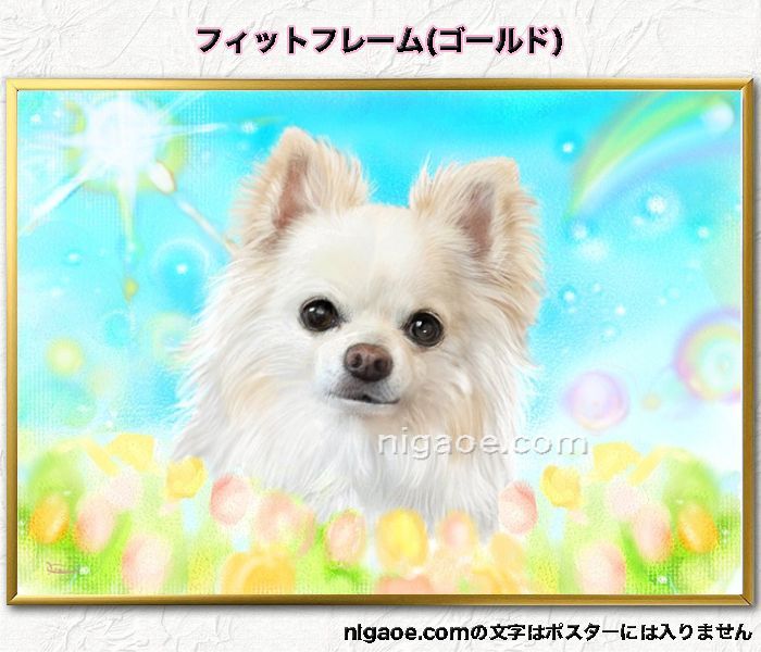 チワワのイラスト インテリアポスター