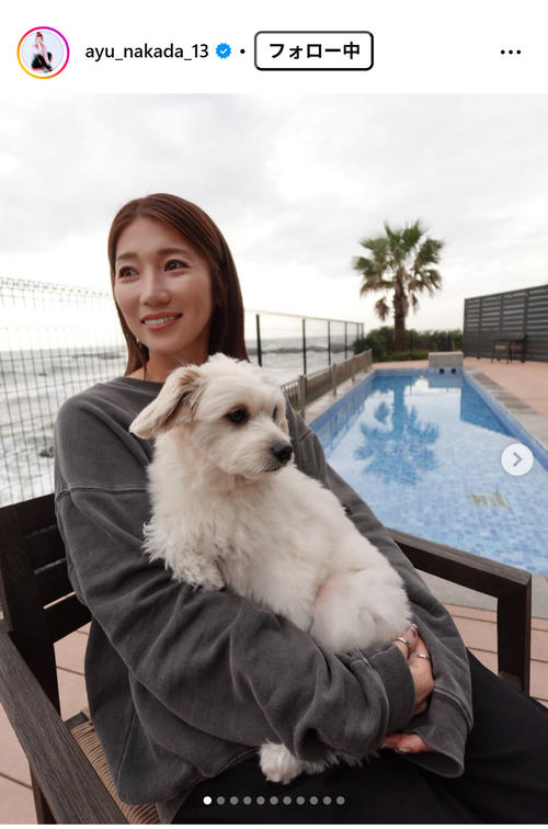 仲田歩夢、愛犬とクリスマス休暇「今年は乗松家の家族旅行に図々しく
