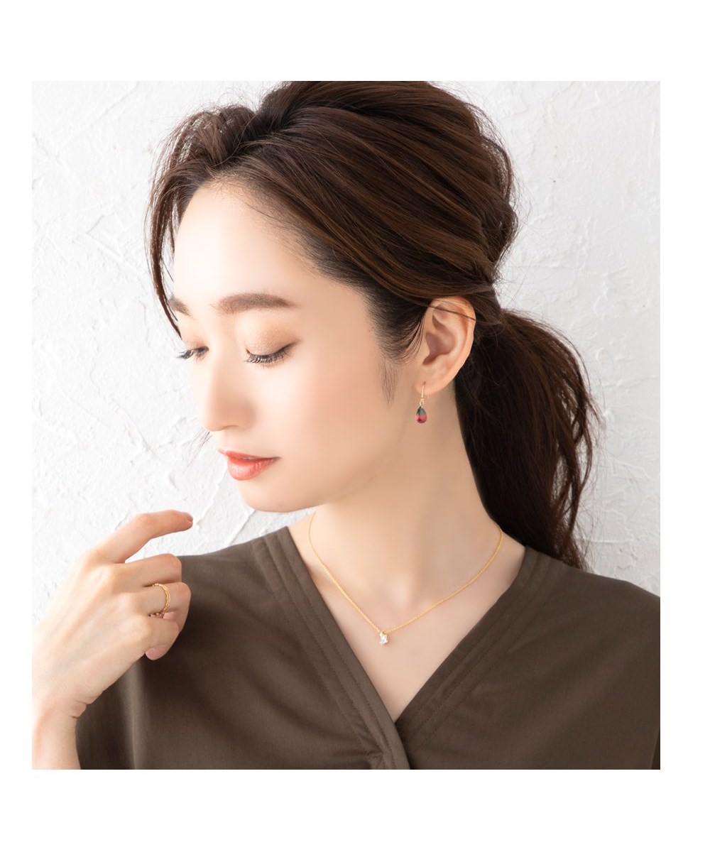 Creamdot.】グラデーションカラーが目を惹くドロップストーンピアス