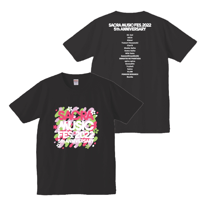 Tｼｬﾂ(SACRA MUSIC FES 2022 Ver.) ﾌﾞﾗｯｸ M・SACRA MUSIC | Sony Music