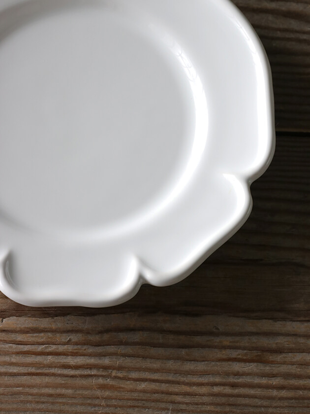 Maison Pichon Uzes LouisXVデザートプレートホワイト サラグレース