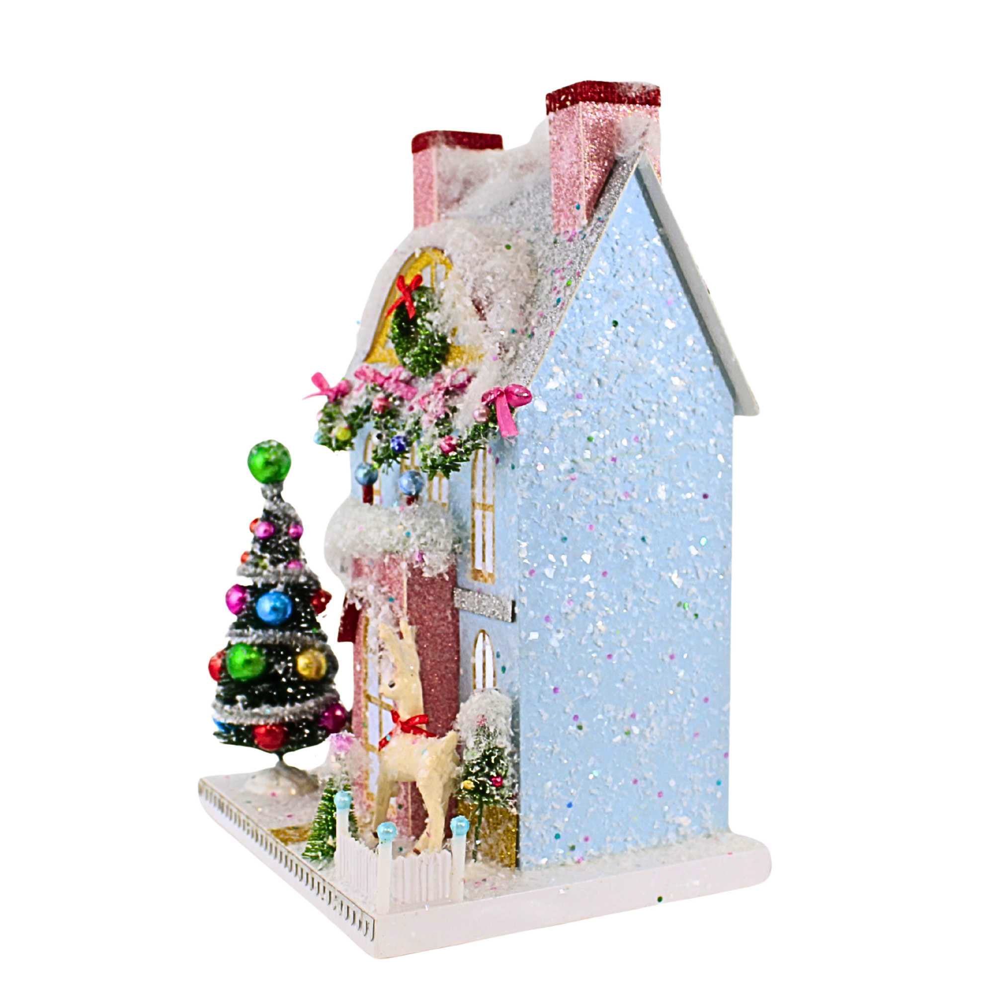Cody Foster 14.75In Merry Reindeer Chateau, Cardboard, Victorian