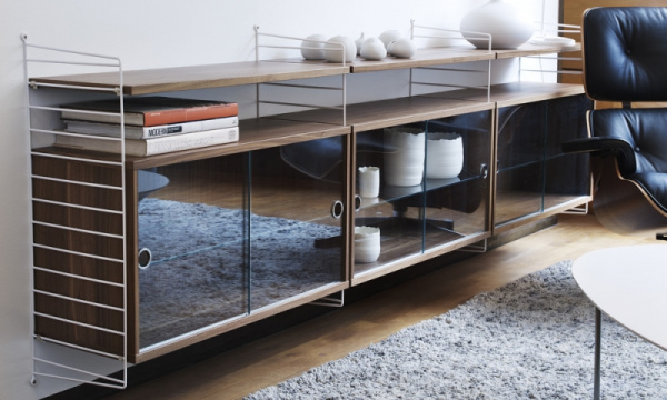 シェルフ 78×30cm 3枚入 / ウォルナットString Furniture（ストリング