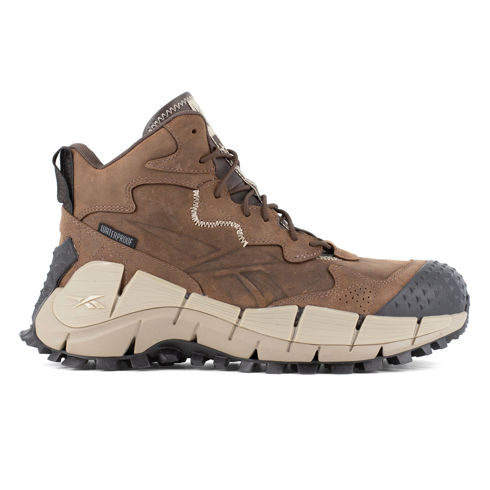 Shop Brown Mens Reebok Work Zig Kinetica Edge II Waterproof