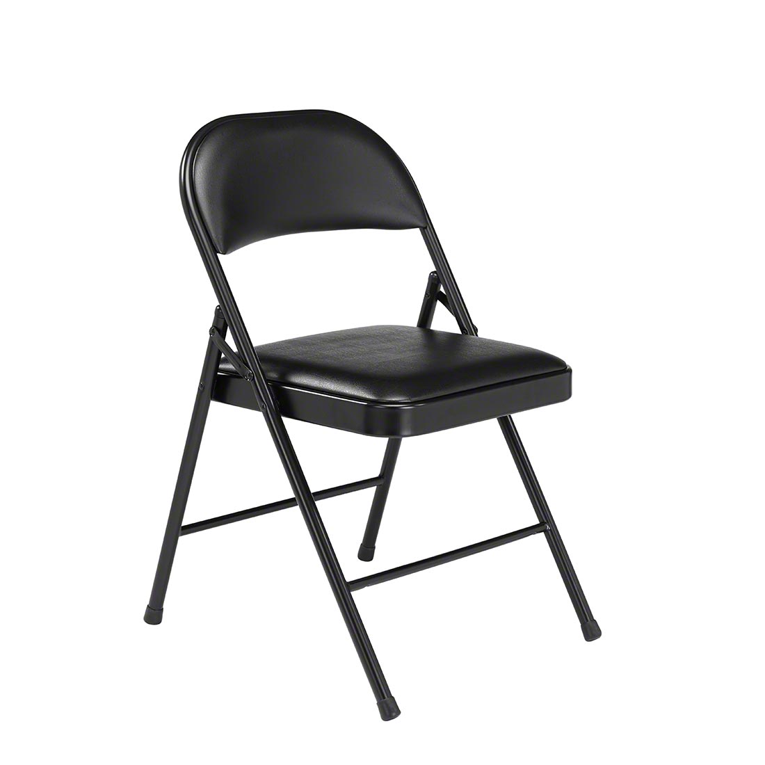 NPS® 950 Vinyl Padded Steel Folding Chair, Black | StageDrop