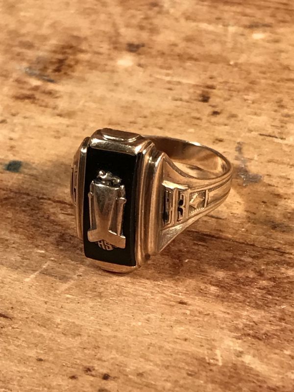 1943 Nowak 10K Gold Class Ring ゴールド ビンテージ カレッジリング