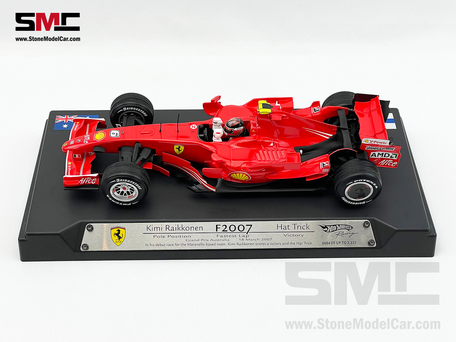 Pre-Owned] Ferrari F1 F2007 #6 Kimi Raikkonen Australia GP Hat