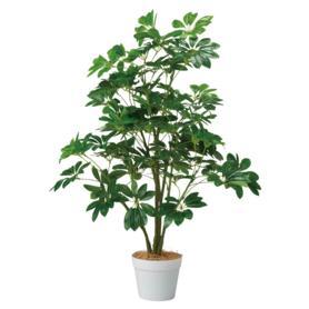 シェフレラ 人工樹木 フェイクグリーン 人工観葉植物 100cm