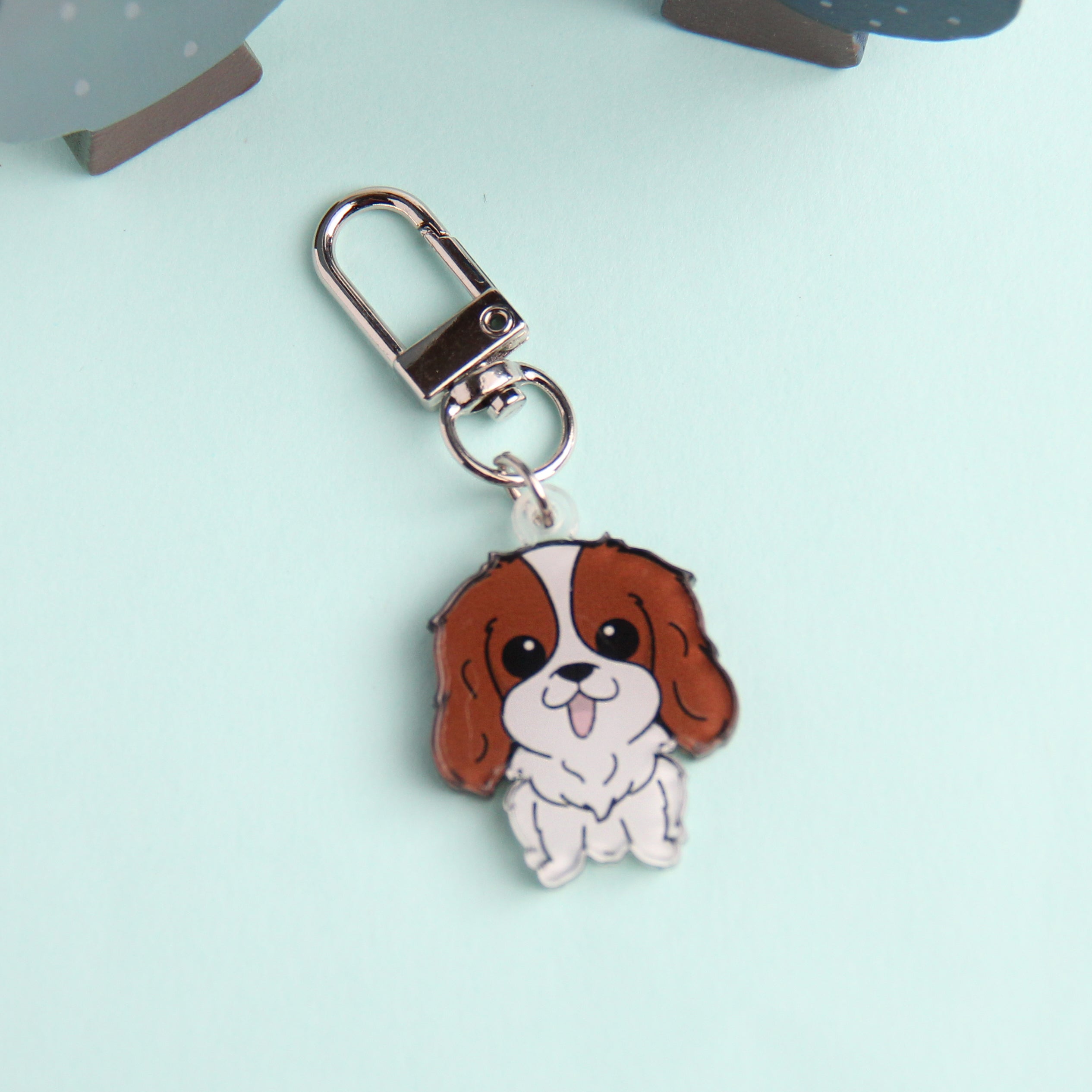 3cm ミニ キャバリア キング チャールズ スパニエル アクリル キー