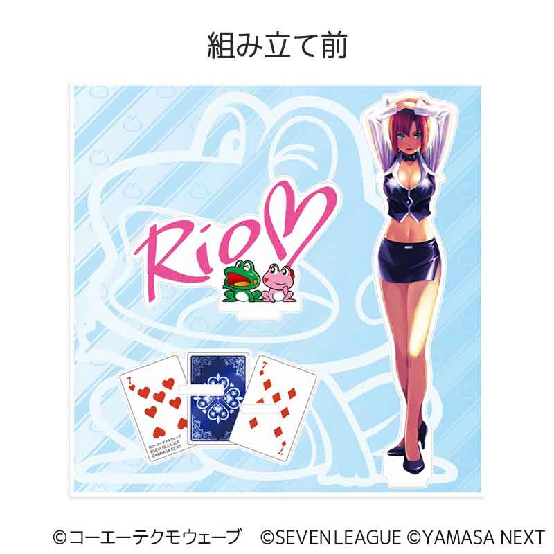 スマスロ スーパーブラックジャック】Rioのアクリルグッズがホール専用