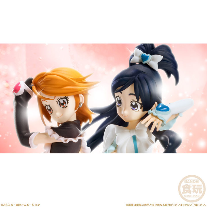 ふたりはプリキュア」がキューティーフィギュアプレミアムとして登場
