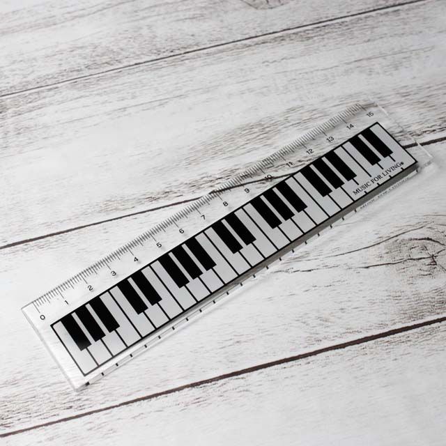 ピアノ鍵盤 15cmスケール 131644 音楽雑貨・アクセサリー専門店