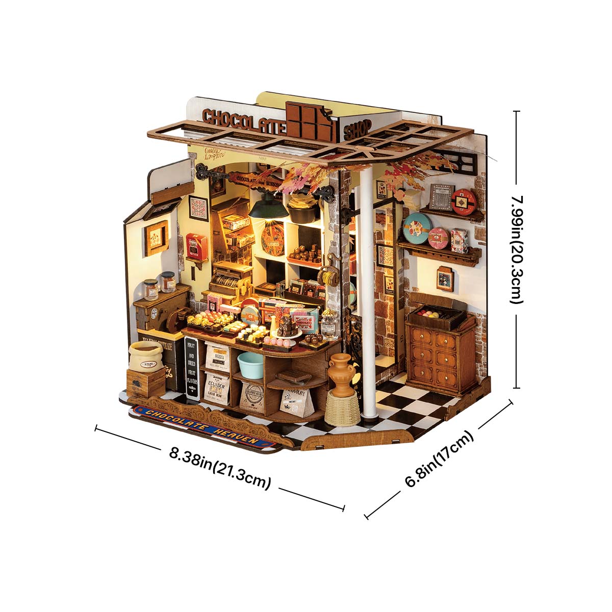 Rolife Henry's Chocolate DIY Miniature House DG174 | Robotime
