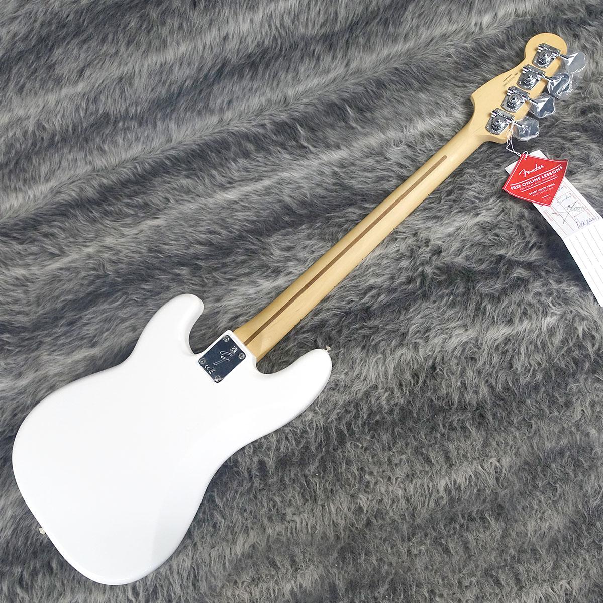 Fender Mexico Player Precision Bass Maple Fingerboard Polar White
