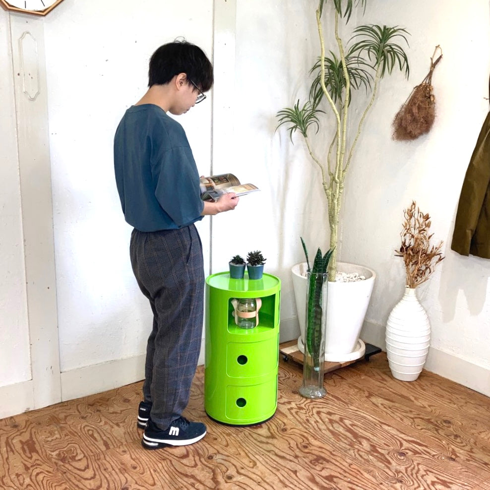 カルテル / Kartell コンポ二ビリ ラウンドエレメント 3段 グリーン