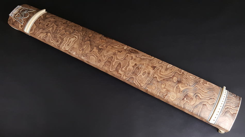 厳選中古品 琴）くり甲琴玉杢・玉縁象牙巻 WKT-TKOTO25【和楽器市場