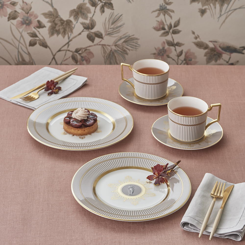 アンセミオン グレイ ティーカップ＆ソーサー|WEDGWOOD公式オンライン