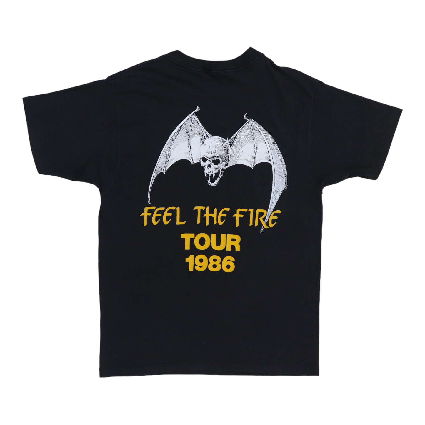 Original vintage 1986 Overkill Feel The Fire Tour Shirt | WyCo Vintage