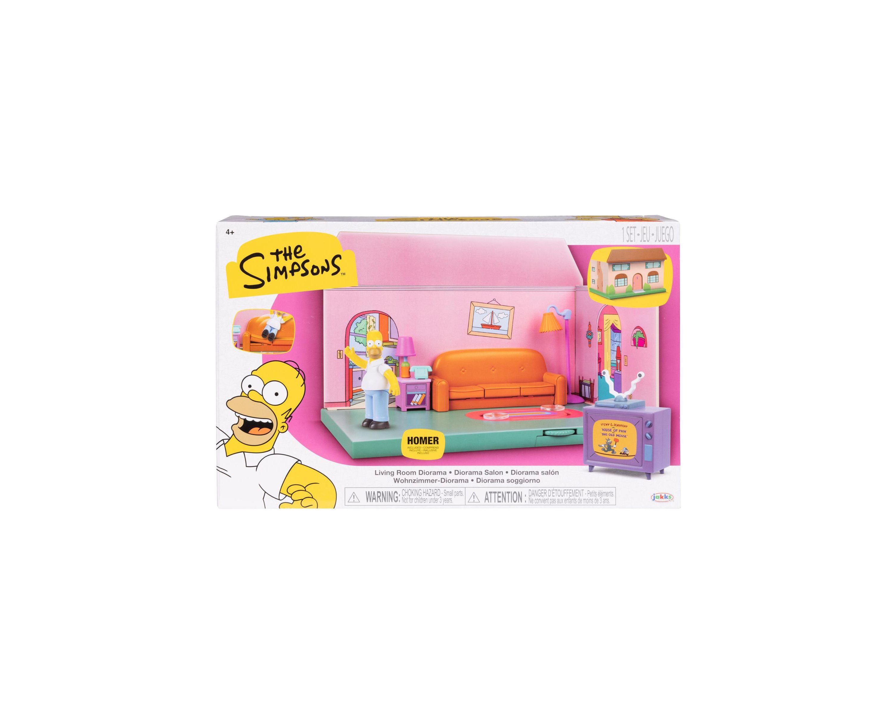 JAKKS Pacific The Simpsons House 2.5'' Scale Living Room Diorama