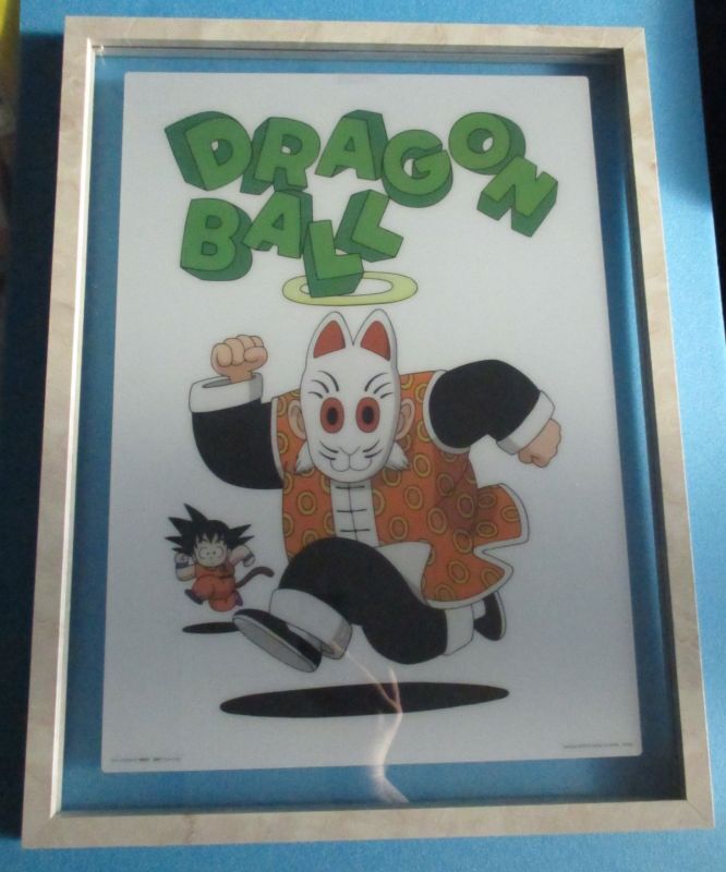 ドラゴンボール[鳥山明◎ビジュアルボード◎悟空孫悟飯額縁入ポスター