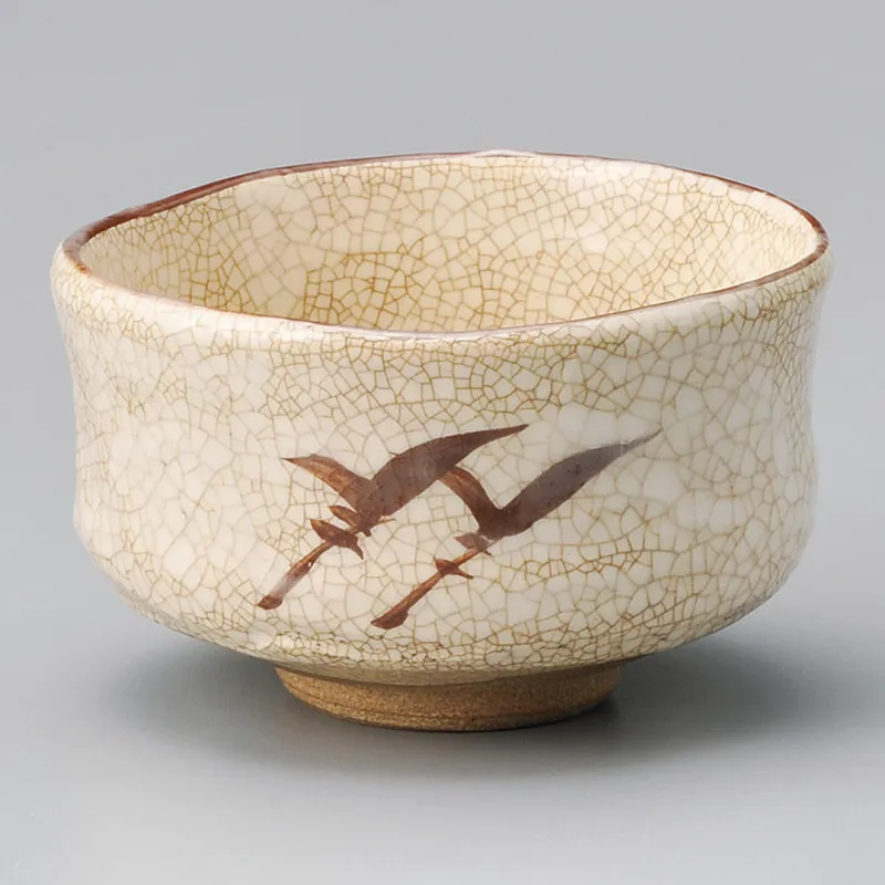 織部茶盌（木）景陶作(抹茶碗)|食器通販の陶磁庵