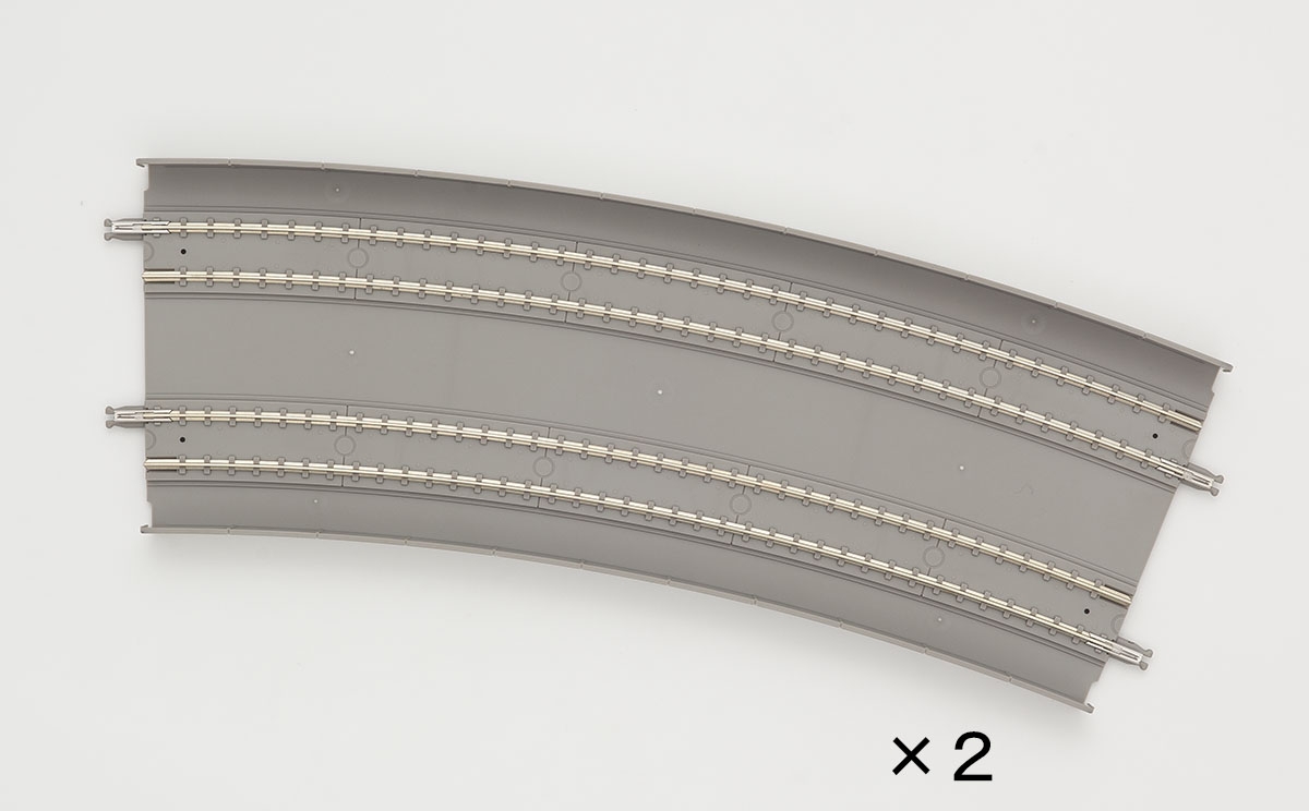 複線スラブカーブレールDC539・502-22.5-SL(F)(2本セット)｜製品情報
