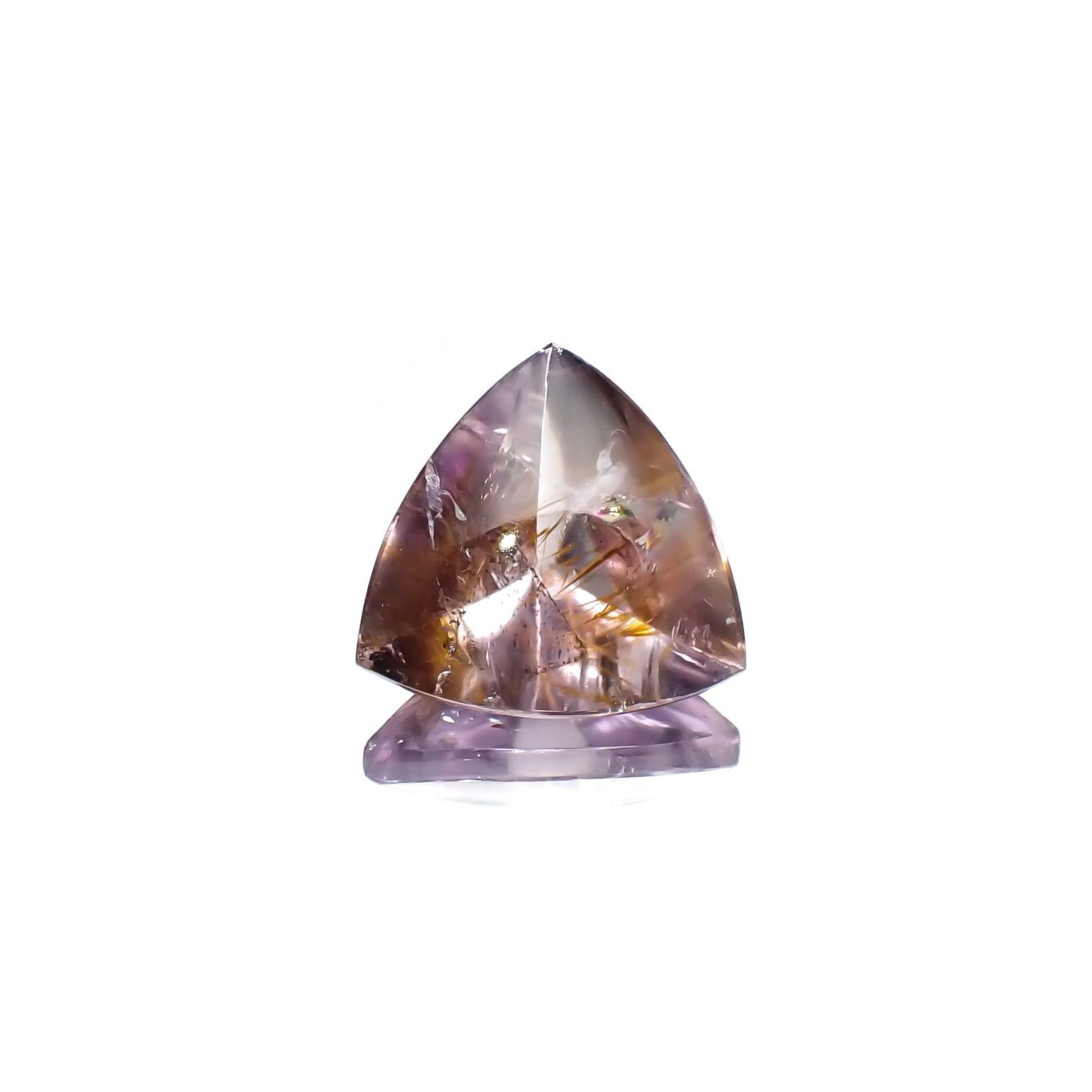 ゲーサイトインアメジスト ブラジル産 8.36ct / 14.4x14.8mm前後