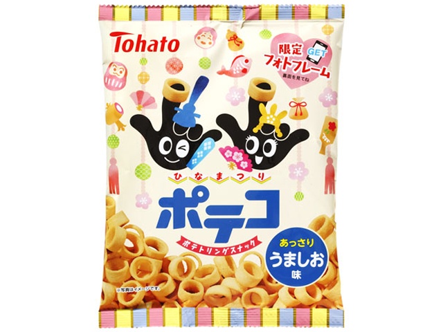 東ハト ポテコうましお味 ひなまつり67g (4901940116584) の仕入れ・箱