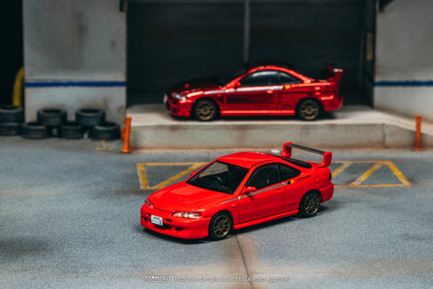 Tarmac Works 1/64 Honda Integra TYPE R DC2 MUGEN Milano Red - Hobby Ex