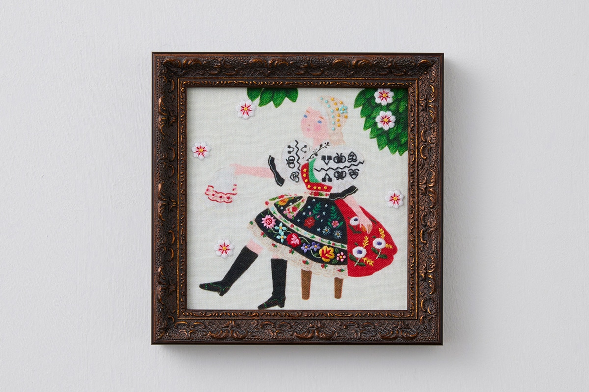 柏木リエさん×bitteさん 民族衣装の刺繍フレーム「チェコ」: キット