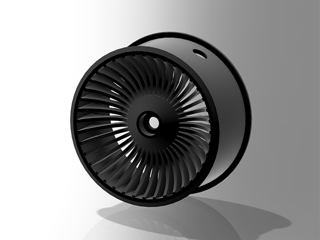 3D-SM17-B ステアリングホイール・ブラック【SANWA M17用】 [3D-SM17-B