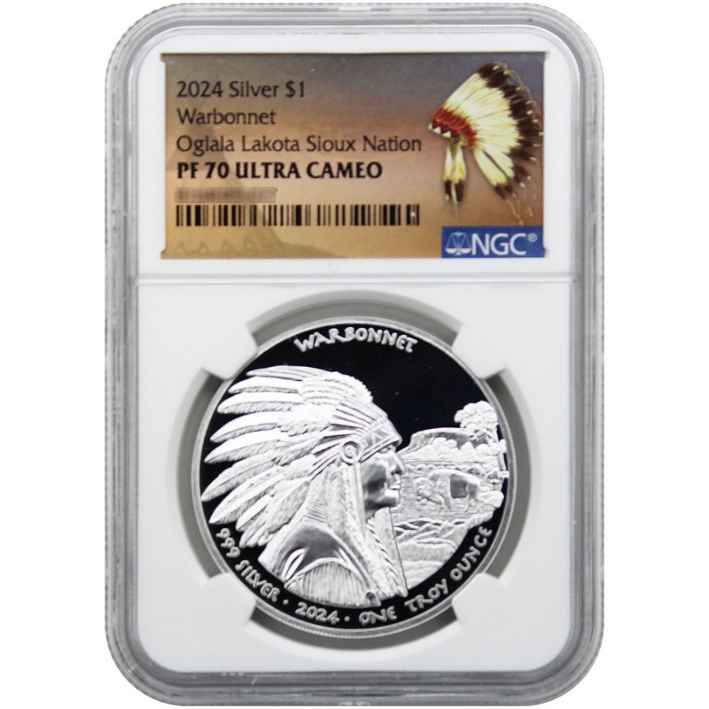 2024 $1 Proof Oglala Lakota Sioux Nation Native American Series 1