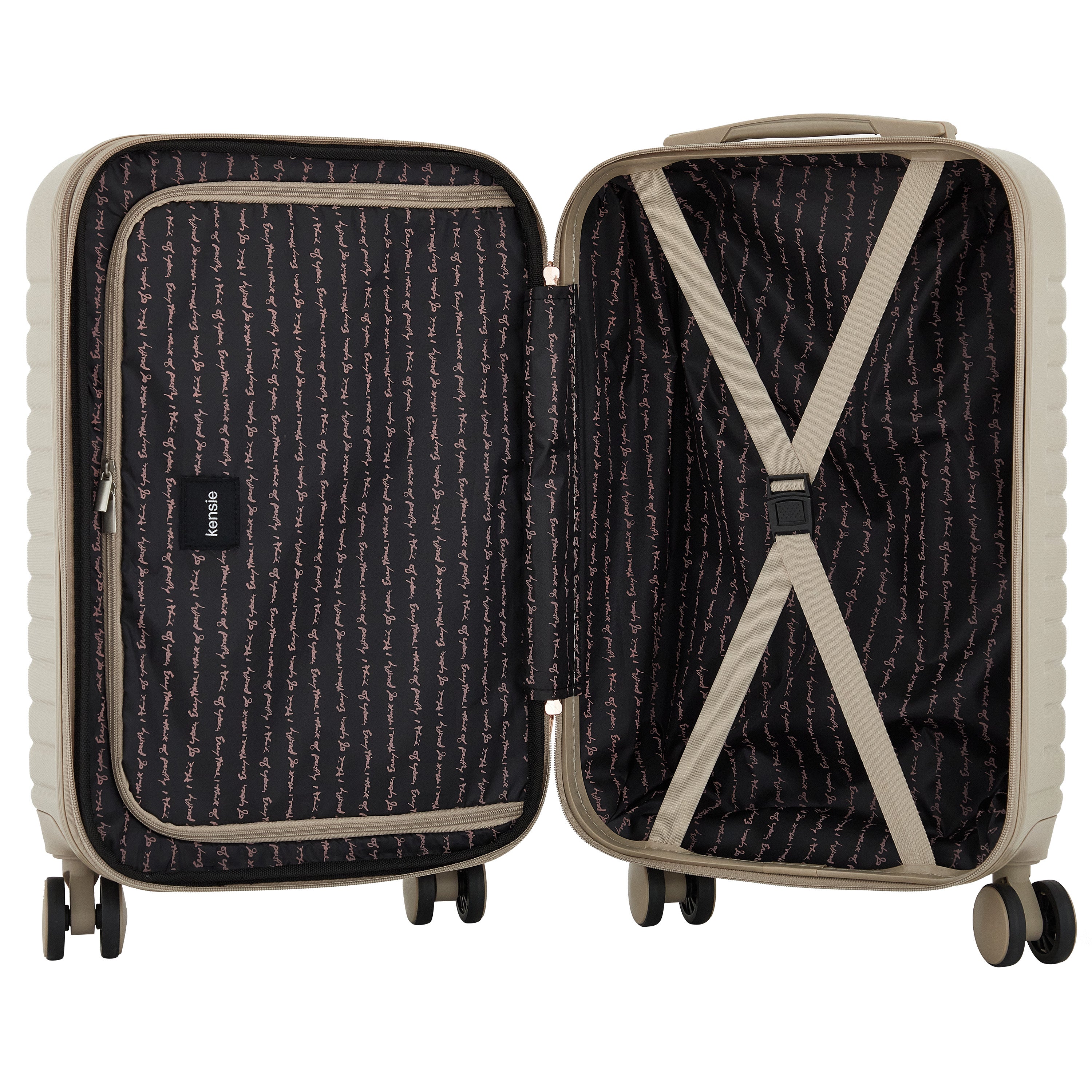kensie Graceful Hardside Carry-On Luggage, 22-Inch – Travelers