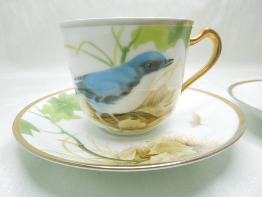大倉陶園「野鳥シリーズ」のコーヒーカップ&ソーサーが入荷【上福岡店