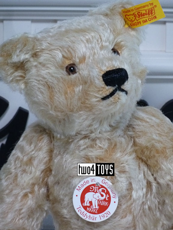 Steiff 000645 CLASSIC TEDDY BEAR 1920 BLOND MOHAIR | Two4Toys