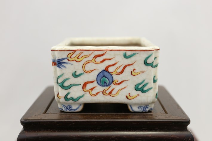 祝峯 高級盆栽鉢 A3644☆陶器鉢 ミニ盆栽 小品盆栽☆「送料無料」浦部