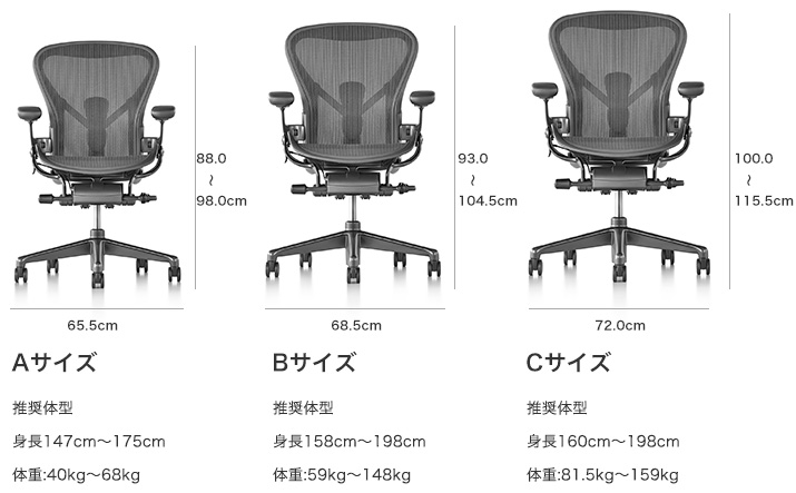 アーロンチェア リマスタード ポスチャーフィットSLフル装備 Bサイズ