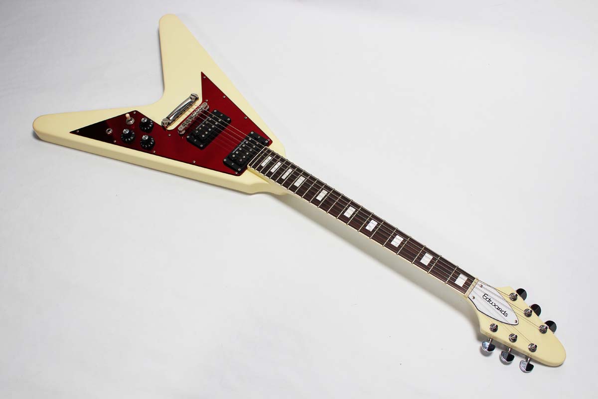 Edwards E FV 85D 2011 Vintage White Guitar For Sale Rickguitars
