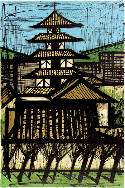 Bernard Buffet “Temple a Kyoto” | Yamada Shoten | Tokyo, Japan