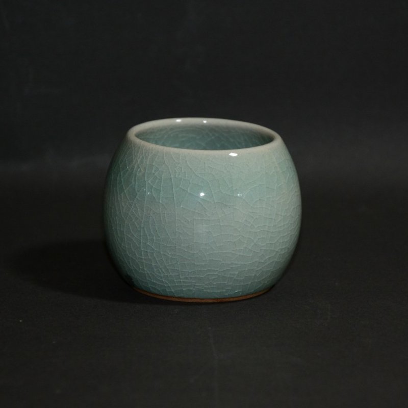 S357 皆具 『韓国陶芸家』『青磁』『青珍陶芸』『梁命煥作』 共箱