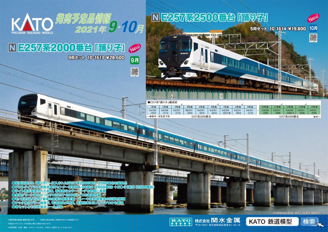 KATO E257系2000番台「踊り子」 9両セット 品番:10-1613 カトー