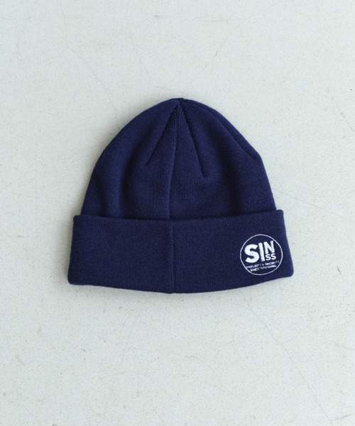 SINSS ニット帽 ニットキャップ Original logo knit cap / オリジナル