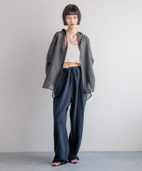 LOWRYS FARM（ローリーズファーム） ブラウス シャツ シアーシャツLS