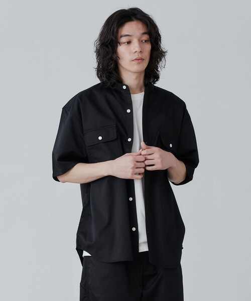 シャツ SMITHS（スミス）別注バンドカラーワークシャツ メンズ