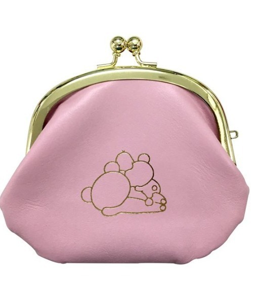 財布 リラックマ レザー がま口財布 ピンク OS レディース : ZOZOTOWN